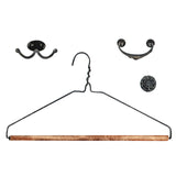 Faux Pulls, Hooks and Clothes Hanger Wall Stencil by DeeSigns