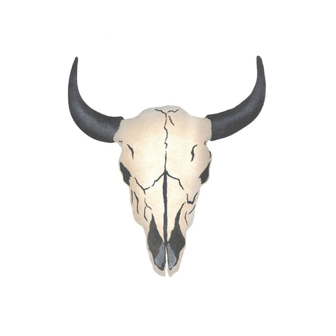 Steer Skull Wall Stencil by DeeSigns