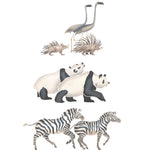 Two by Two Noah's Animals Wall Stencil by DeeSigns