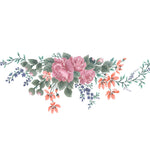 Peonies 'A' Spray Wall Stencil by DeeSigns