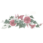 Moon Flower Spray Wall Stencil by DeeSigns