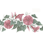 Moon Flower Spray Wall Stencil by DeeSigns