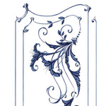 Small French Panel Wall Stencil by DeeSigns