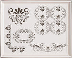 Fleur de Lis Furniture Stencil Set