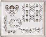 Fleur de Lis Furniture Stencil Set