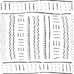 Mudcloth All Over Stencil Pattern