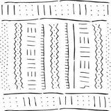 Mudcloth All Over Stencil Pattern