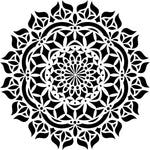 Asana Mandala Stencil (10 mil plastic)