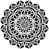 Asana Mandala Stencil (10 mil plastic)