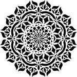 Asana Mandala Stencil