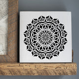 Asana Mandala Stencil Sign
