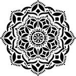 Karma Manadala Stencil (10 mil plastic)
