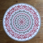 Vedas Manadala Stencil on a Mat