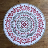 Vedas Manadala Stencil on a Mat