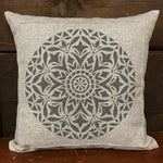 Vedas Manadala Stencil Pillow