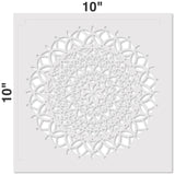 Vedas Manadala Stencil Measurements