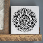 Shanti Mandala Stencil (10 mil plastic)