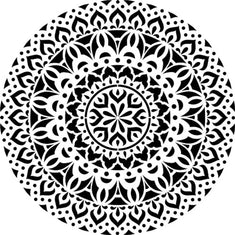 Shanti Mandala Stencil (10 mil plastic)
