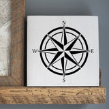 Compass Rose Wall Stencil (10 mil plastic)