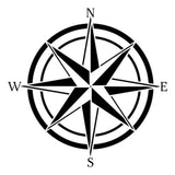 Compass Rose Wall Stencil (10 mil plastic)