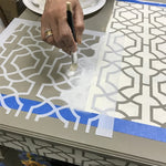 Moroccan Trellis All Over Stencil Pattern (10 mil plastic)