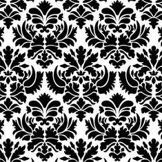 Damask All Over Pattern Stencil (10 mil plastic)