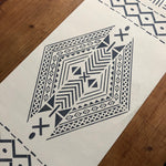 Mudcloth Diamond Stencil (10 mil plastic)