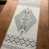 Mudcloth Diamond Stencil (10 mil plastic)