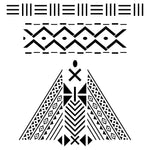 Mudcloth Diamond Stencil (10 mil plastic)