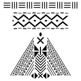 Mudcloth Diamond Stencil (10 mil plastic)