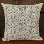 Tribal Stitches All Over Pattern Stencil Pillow