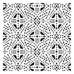 Tribal Stitches All Over Pattern Stencil (10 mil plastic)