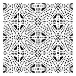 Tribal Stitches Allover Pattern Stencil