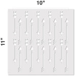 Arrow All Over Pattern Stencil (10 mil plastic)