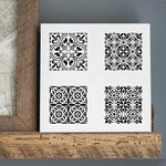 4" Tile Stencil Set (10 mil plastic) SKU #FS123 Canvas