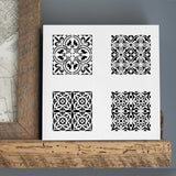 4" Tile Stencil Set (10 mil plastic) SKU #FS123 Canvas