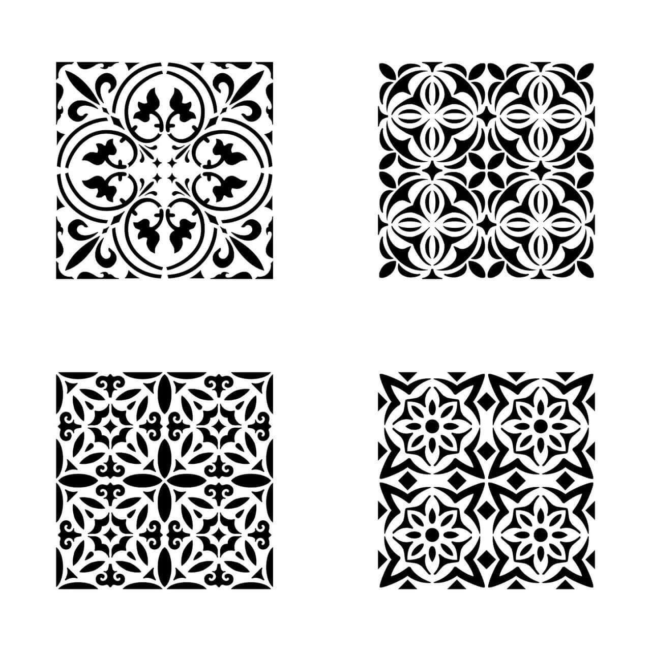 Geometric Stencil Patterns