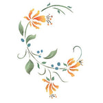 Honeysuckle Swirl Stencil