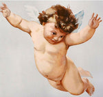 Small Cherub Wall Stencil by Jeff Raum