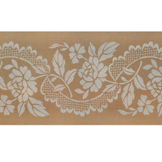 Small Roses and Lace Wall Stencil by Jeff Raum