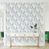 Oriental Toile Wall Stencil by Jeff Raum - Room Setting