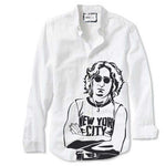 John (front) Icons Collection Stencil by Bill Burns On Shirt