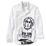 John (front) Icons Collection Stencil by Bill Burns On Shirt