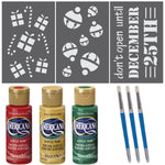 Christmas Presents Gift Wrap Stencil Kit
