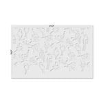 Woodland Birds Allover Wall Stencil - Dimensions