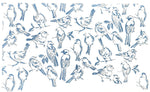 Woodland Birds Allover Wall Stencil