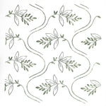 Wavy Leaves Allover Wall Stencil