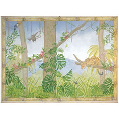 Rainforest Jungle Mural Stencil