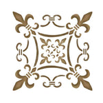 Iron Fleur Accent Wall Stencil