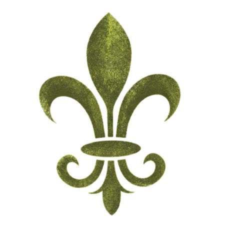 French Fleur de Lis Accent Wall Stencil